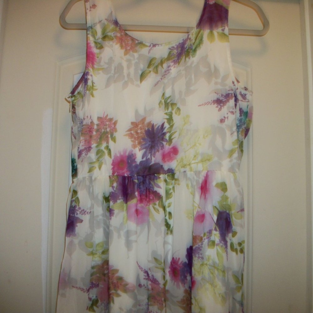 DEMURE SOFT GIRL COQUETTE COTTAGECCORE BOHO LOVELY FLORALS DRESS M - Picture 5 of 5